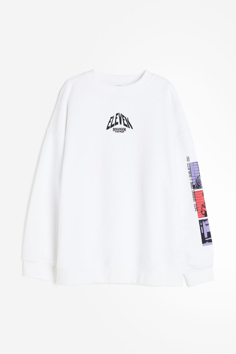 Oversized printed sweatshirt