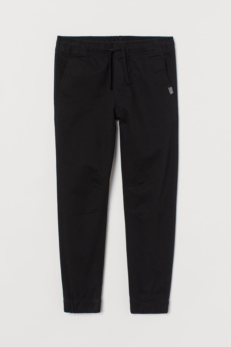 Cotton twill joggers