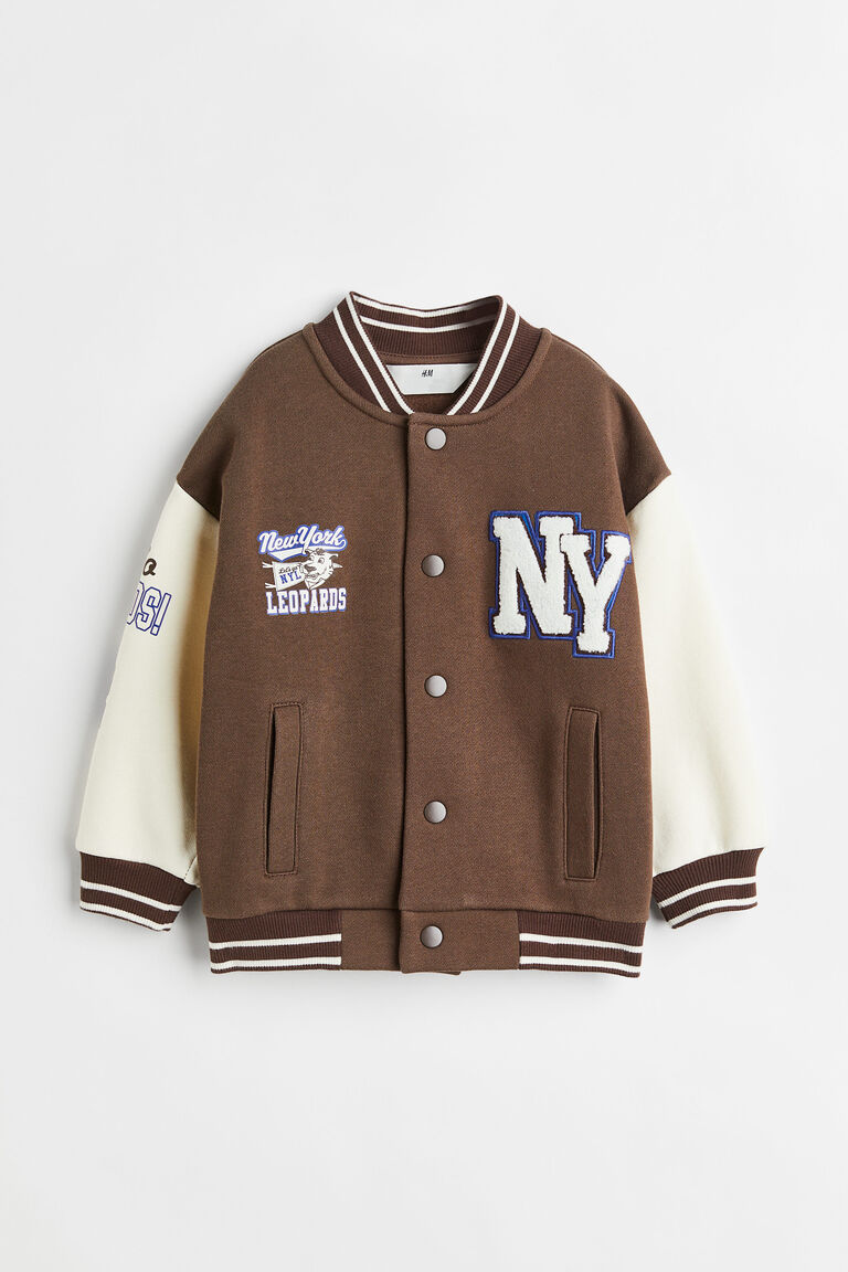 Oversized baseball jacket