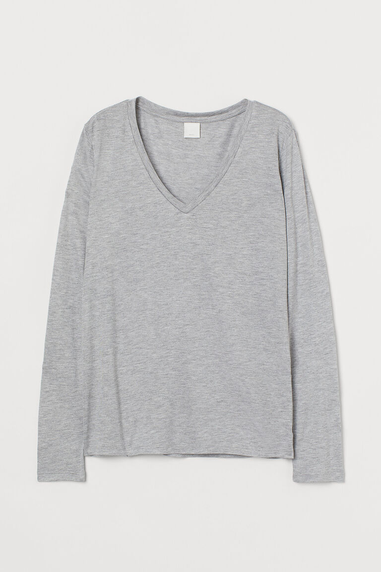 V-neck jersey top