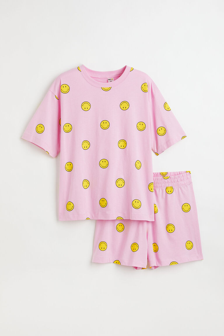 Patterned cotton pyjamas