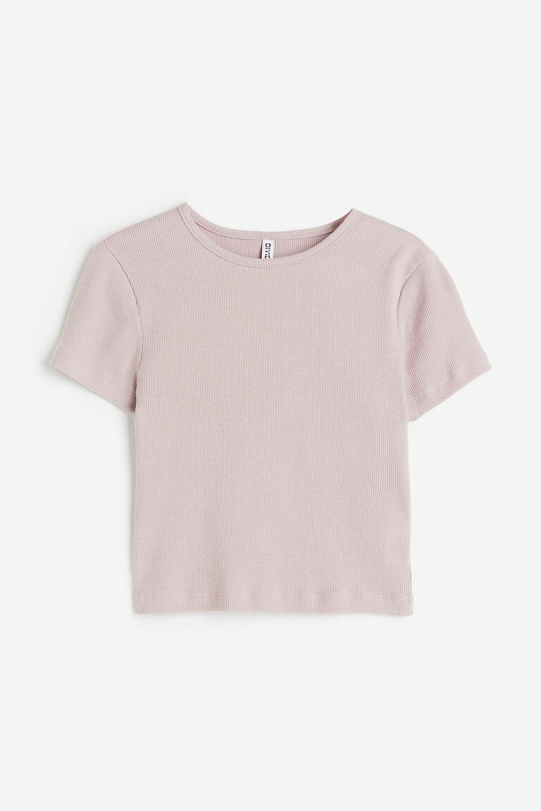Cropped Rib Top