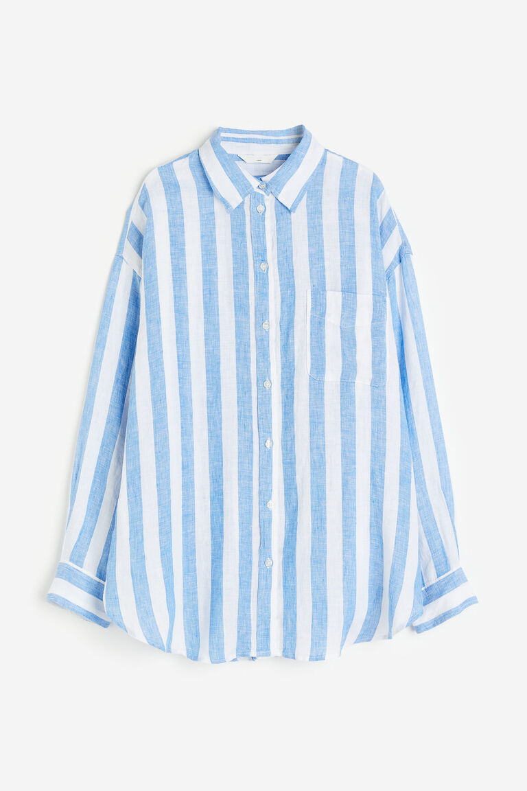 Ally Oversized Tailored Linen Shirt main image 1