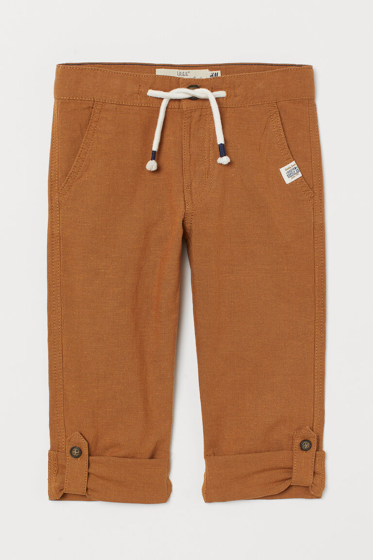 hm linen blend trousers