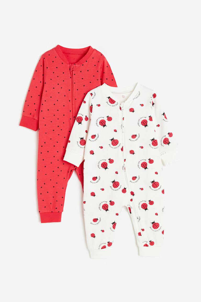 2-pack patterned cotton pyjamas
