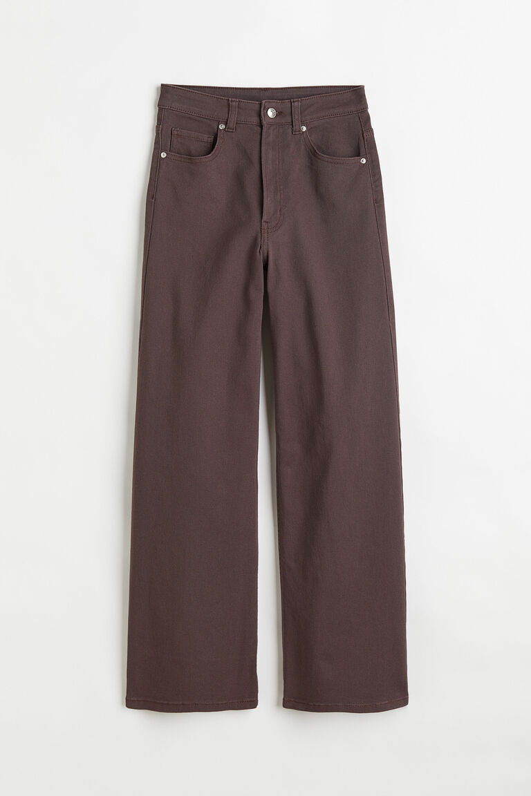 WIDE TWILL TROUSERS main image 1
