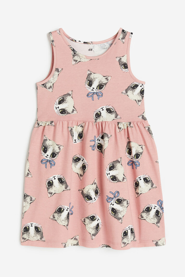 Campana Girls Suzy Cotton Dress with Bow - Nursery Animals - Yellow