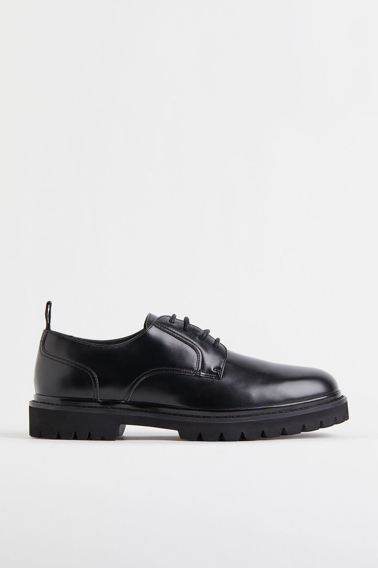 Derby Shoes Chunky 6cm heel boost Coffee main image 1