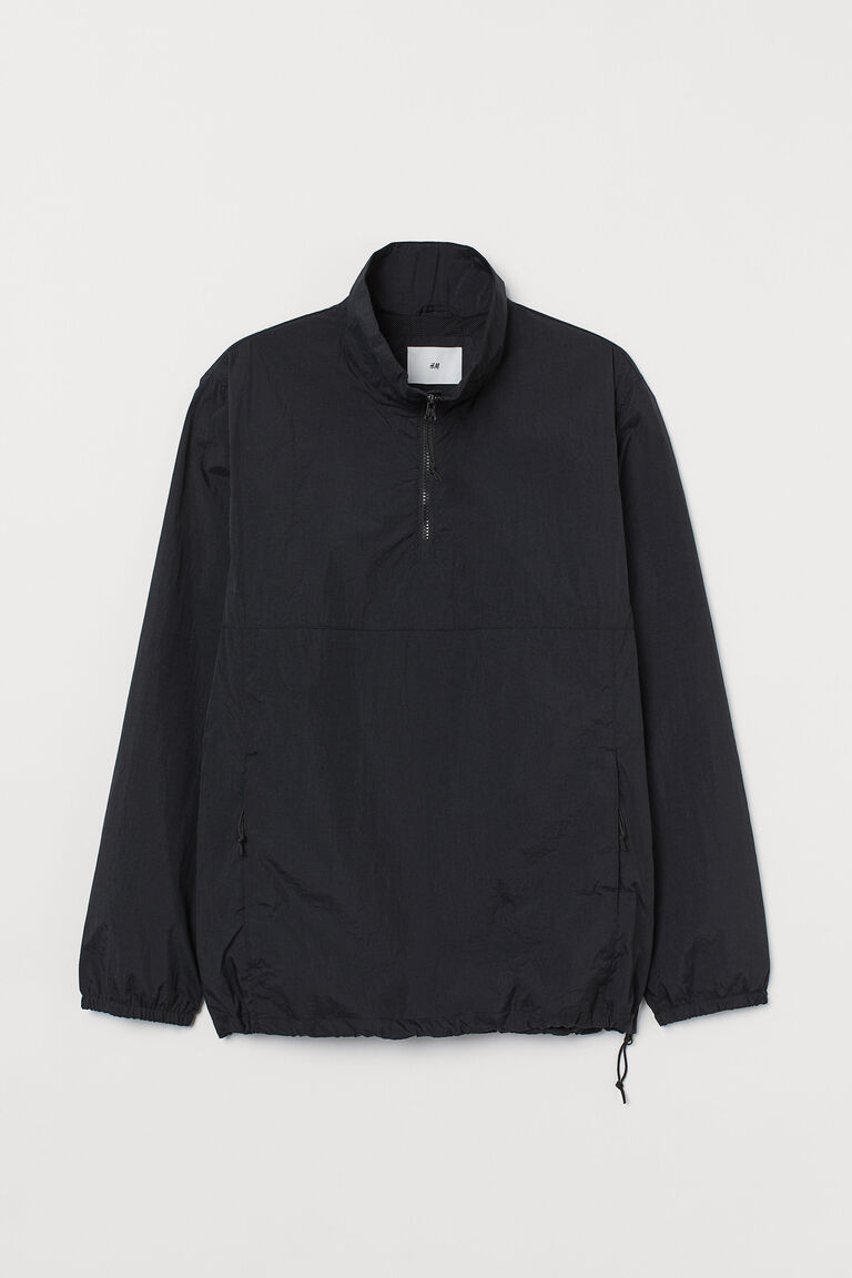 Waterrepellent popover jacket