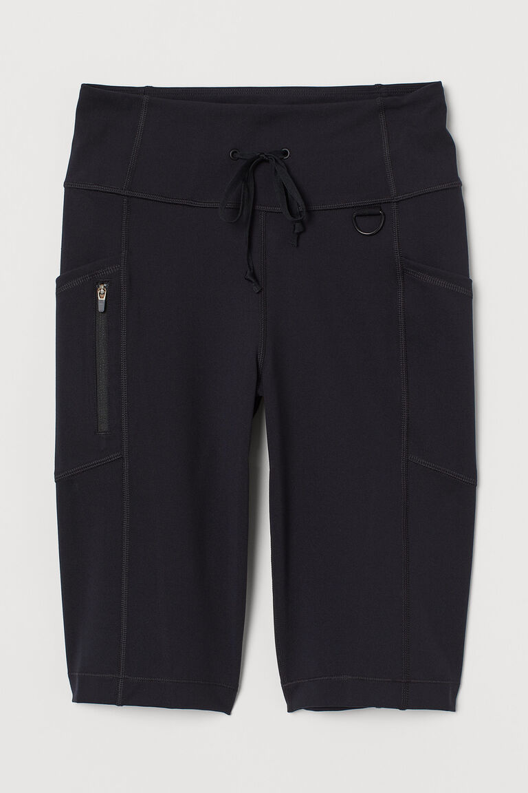 Biker shorts with pockets