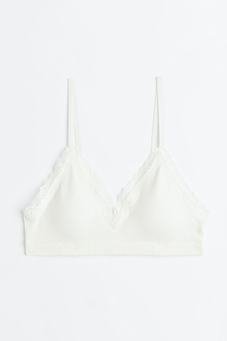Seamless padded bra