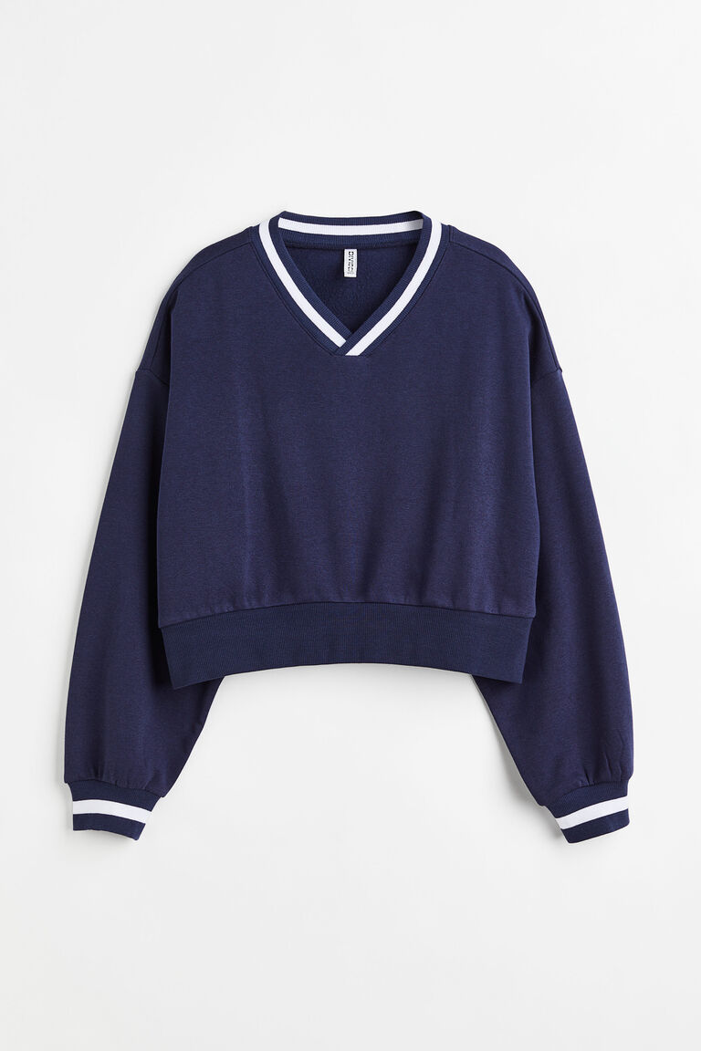 V-Neck Volume Sweat Hoodie YLS0347 main image 1