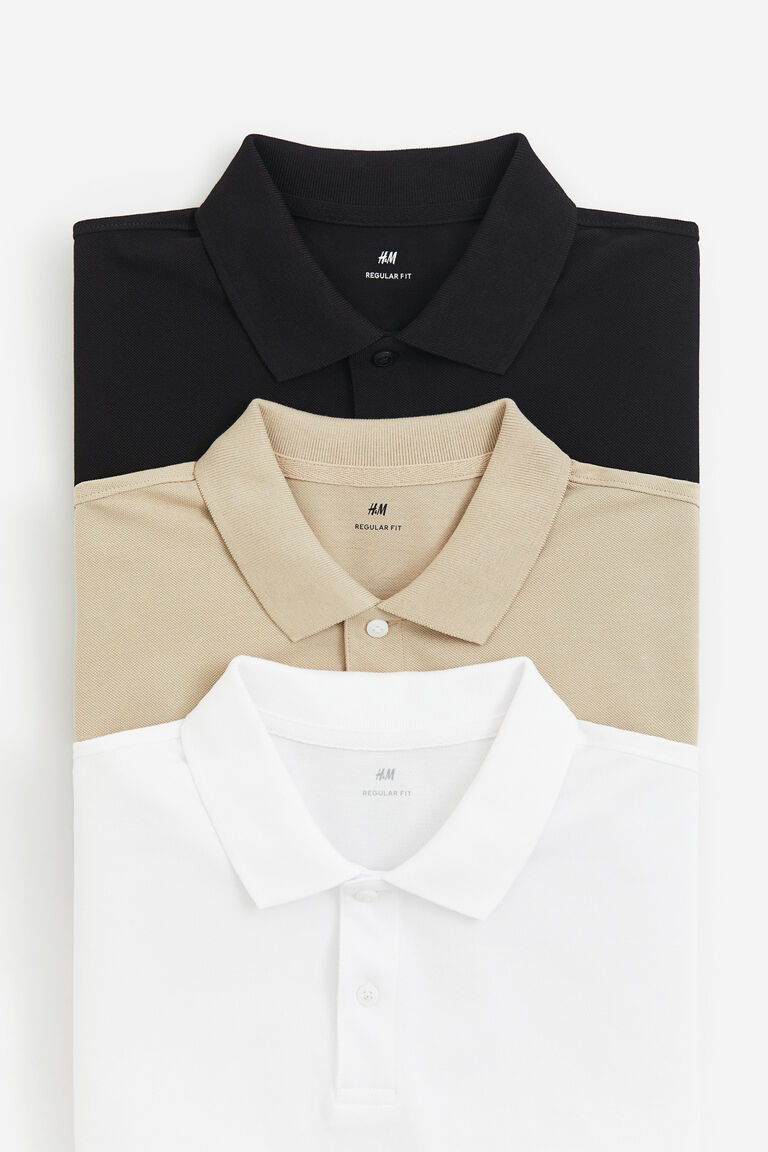 Crushed 3/4 Sleeve 'Fun' Polo