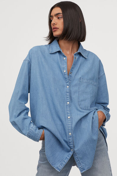 ladies denim shirt size 20